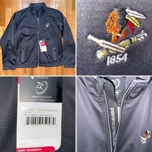 New $195 ZeroRestriction Womens Black Highland Golf Jacket PCC Phila Cricket M